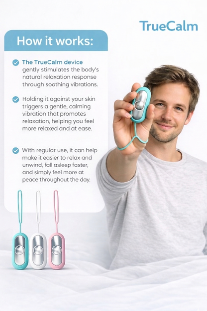 TrueCalm Microcurrent Device - Feel Calm & Drift Off Naturally in 20 Minutes