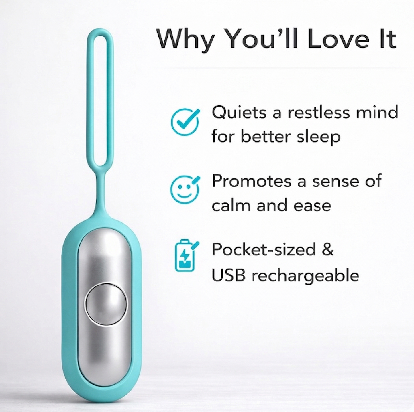 TrueCalm Microcurrent Device - Feel Calm & Drift Off Naturally in 20 Minutes
