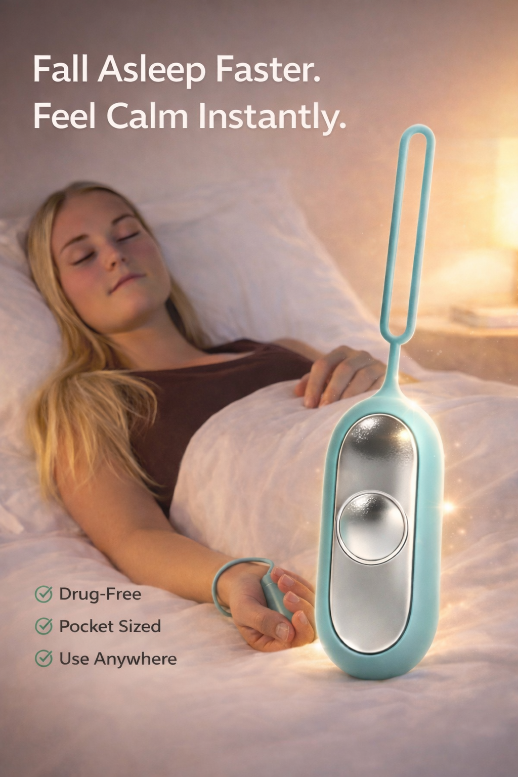TrueCalm Microcurrent Device - Feel Calm & Drift Off Naturally in 20 Minutes